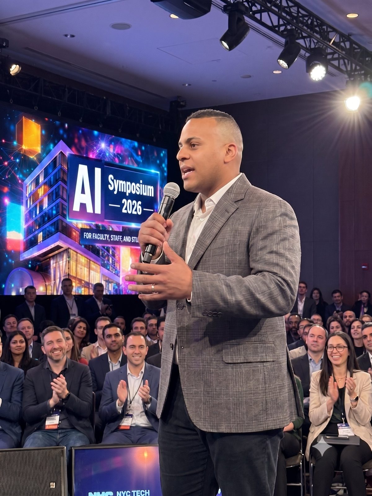 Orville X. Davis speaking at the AI Symposium 2026